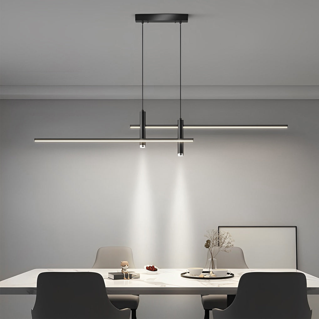 Minimalist Lines Led Modern Chandelier Ha098558