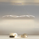 Double Wavy Hanging Ceiling Lamp Ha077473