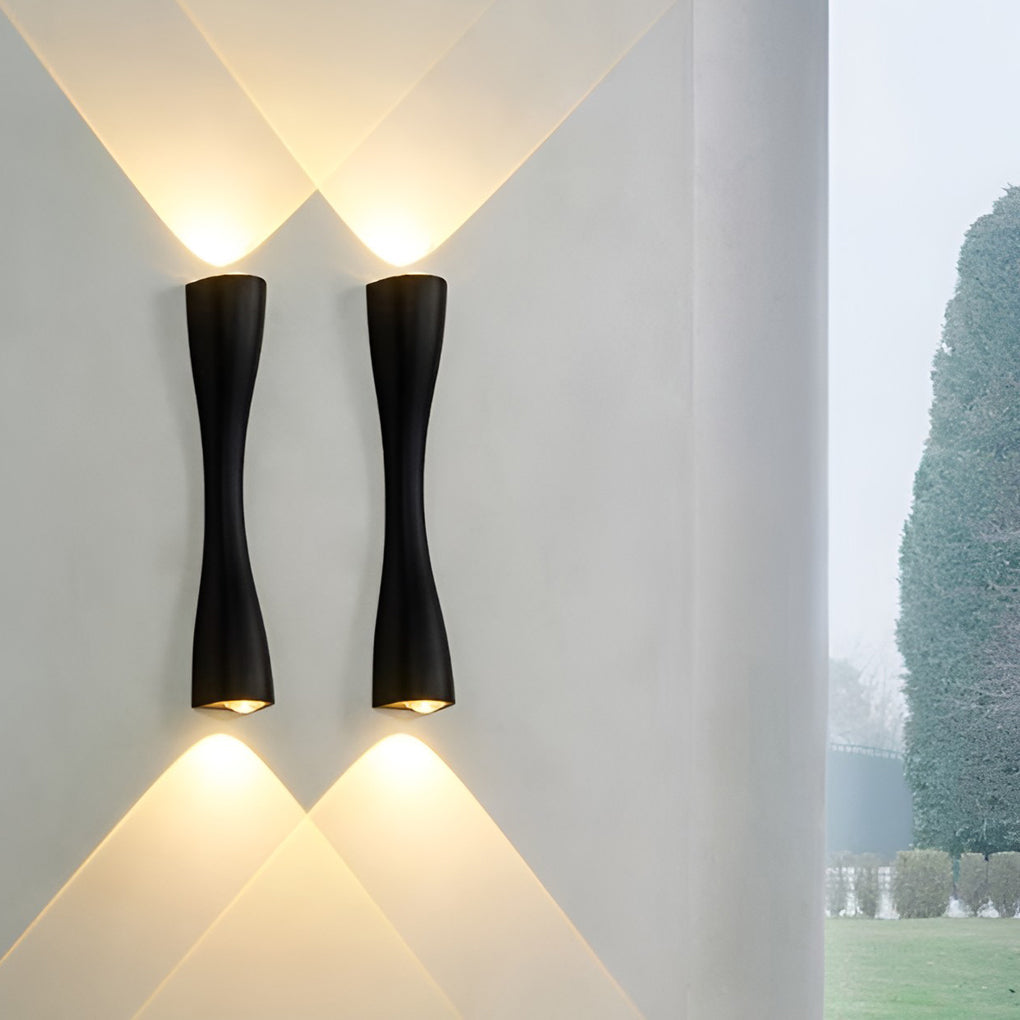 Electroplated Metal Led Up And Down Lights