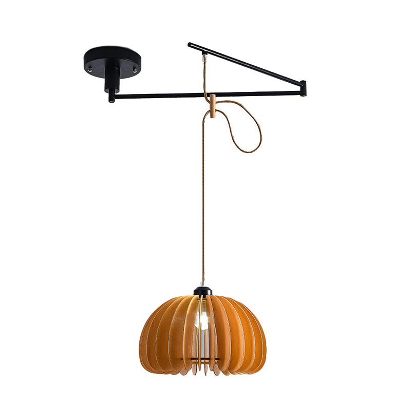 Wood Swing Arm Modern Chandelier Li002610