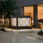 Square Waterproof Led Modern Outdoor Solar Post Lights