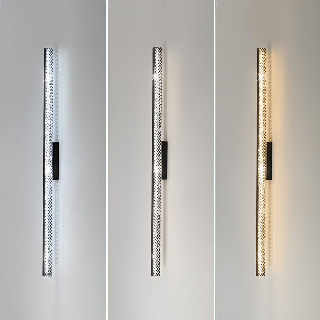 41 Inch Long Linear Acrylic Brilliant Sword Led Wall Sconce