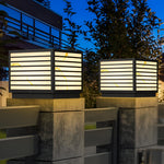 Square Ip65 Waterproof Led Solar Modern Outdoor Deck Post Lights Pillar Light
