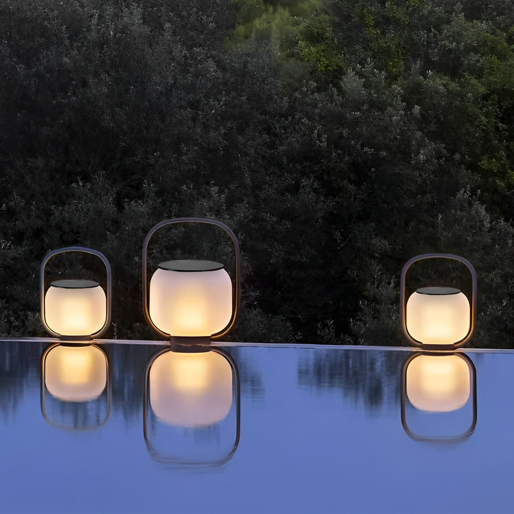 Portable Solar Powered Outdoor Floor Lamp Ha092517