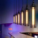 Retro Led Black Pendant Light Ha077320
