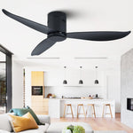 52in-low-profile-black-flush-mount-ceiling-fan-no-light