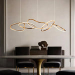 Irregular Chainlink Modern Chandeliers Ha091639
