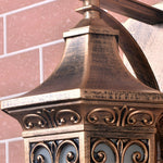 Outdoor Vintage Bronze Wall Light 1 Light Wall Mount Lantern