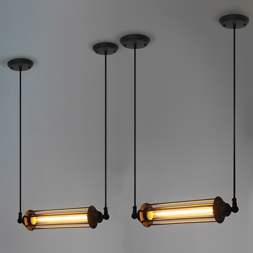 Retro Led Black Pendant Light Ha077320