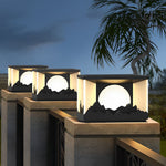Mountain Scenery Design Solar Fence Post Lights Li002119