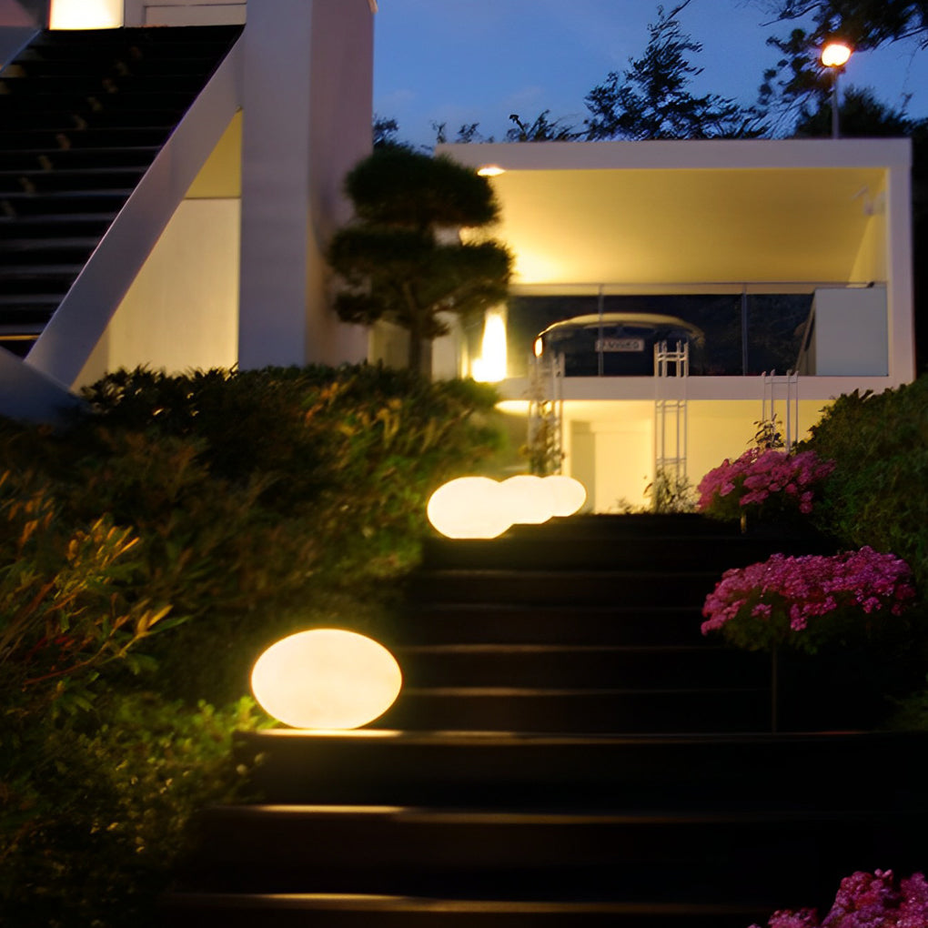 Resin Cobblestone Outdoor Floor Lamp Li002370
