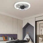 12 2 In Low Profile 7 Blades Led Flush Mount Ceiling Fan