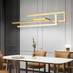 Strips Geometric Led Dimmable With Remote Control Nordic Dining Chandelier Li002745