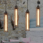 Retro Led Black Pendant Light Ha077320