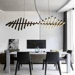 Waves Fishbone Pendant Light Ha084944