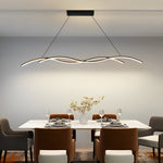 Double Wavy Hanging Ceiling Lamp Ha077473