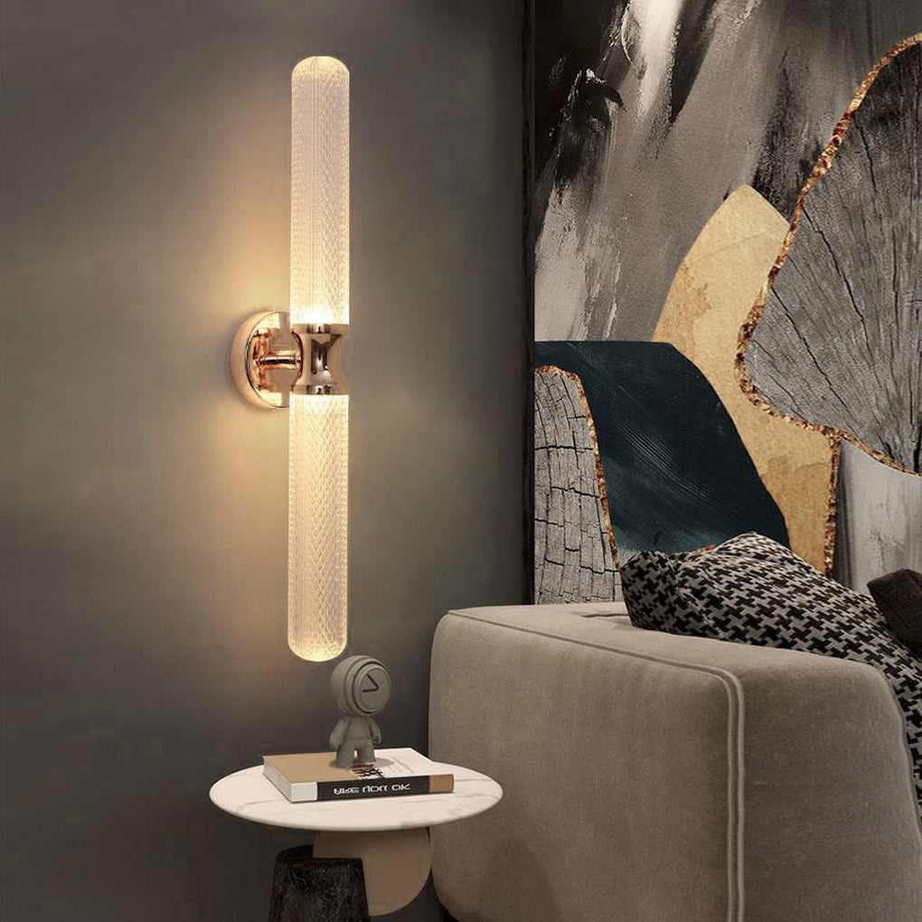 Minimalist Strip Three Step Dimming Light Led Modern Wall Sconces Lighting