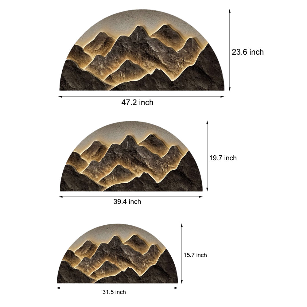 Semicircular Led Lighting Wall Decorative Painting