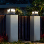 Square Solar Fence Post Lights Ha077384