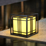 Retro Square Waterproof Outdoor Post Caps Lights