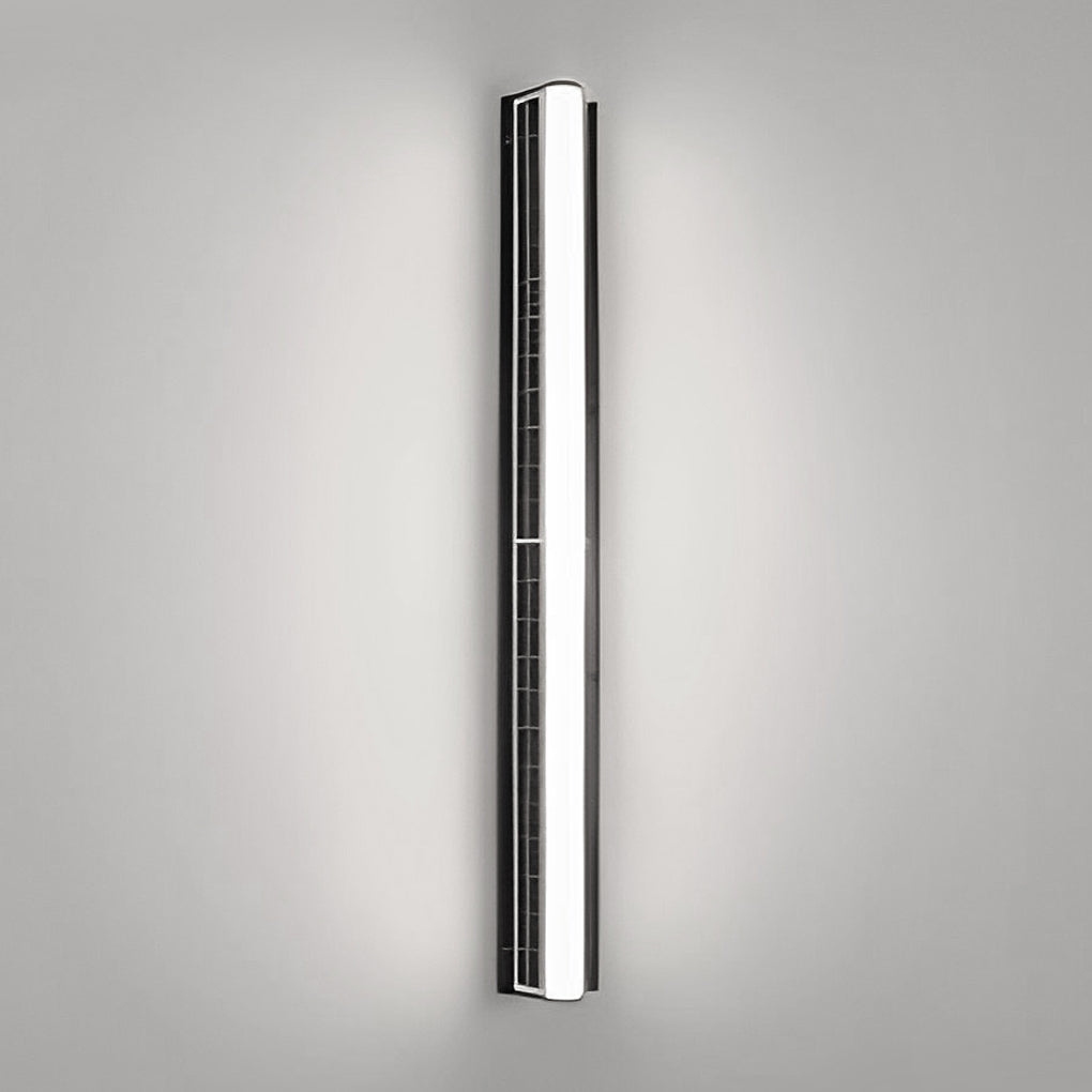Long Acrylic Led Solar Outdoor Wall Light Waterproof Linear Wall Mounted Lighting