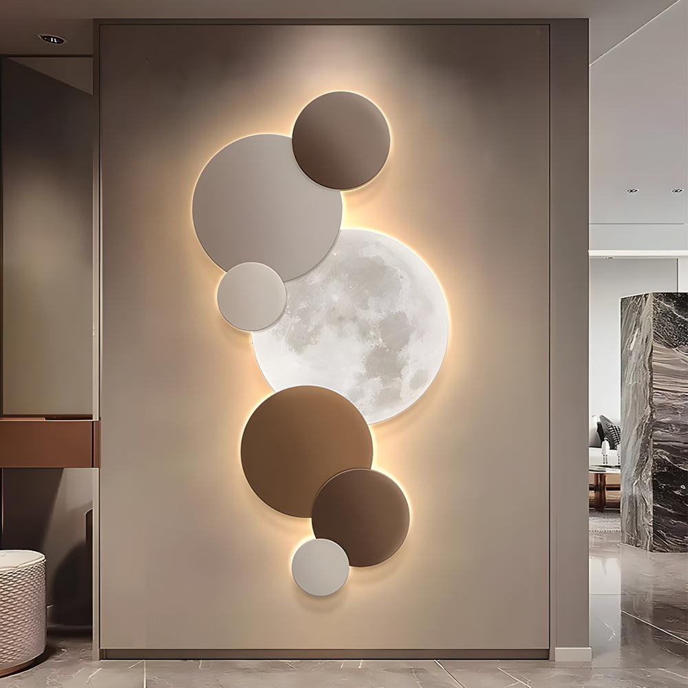 Lunar Glow Round Led Wall Sconce