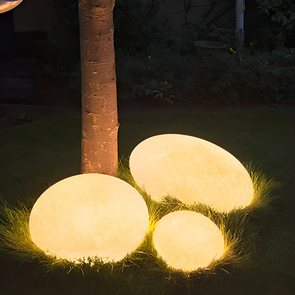 Resin Cobblestone Outdoor Floor Lamp Li002370