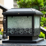 Square Solar Fence Post Lights Ha077384