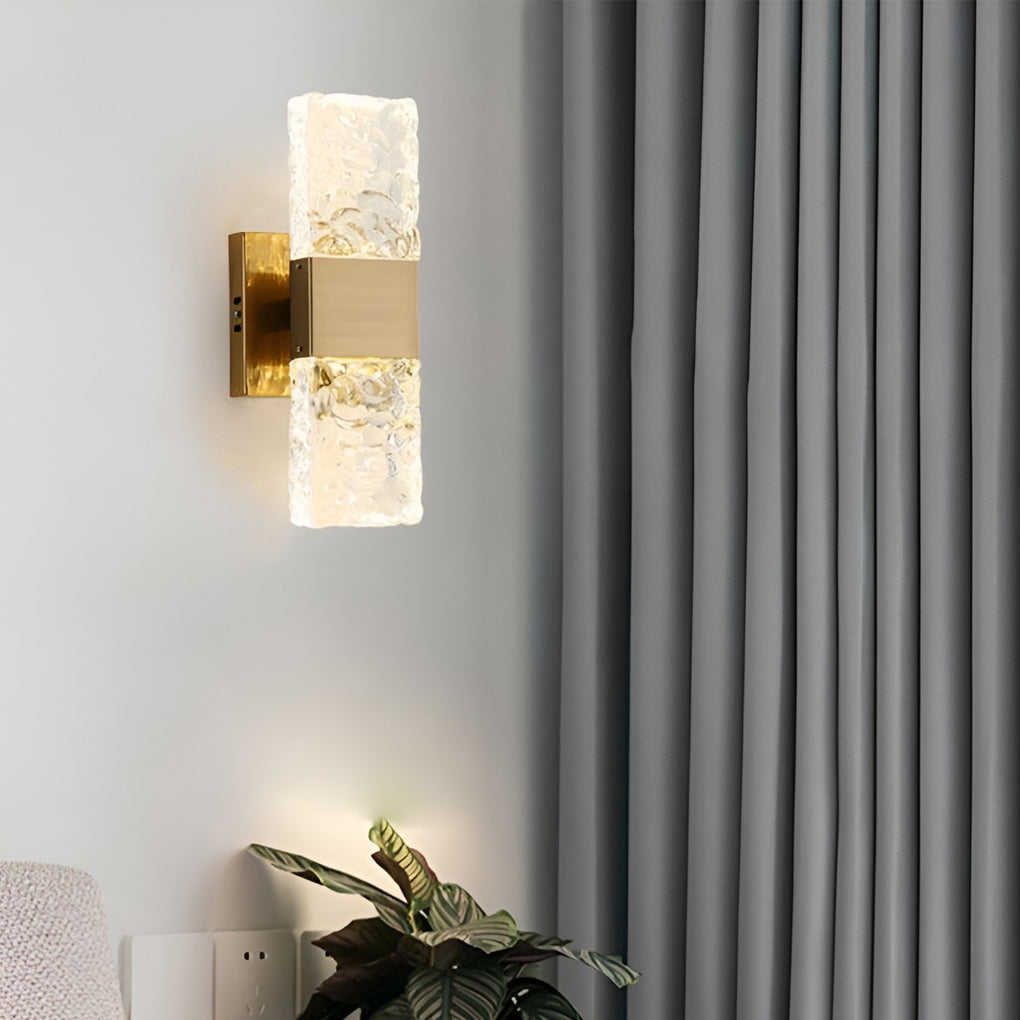 Creative Crystal Up And Down Lights Led Electroplated Modern Wall Sconces