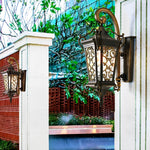 Retro Pattern Outdoor Wall Lamp Ha083047