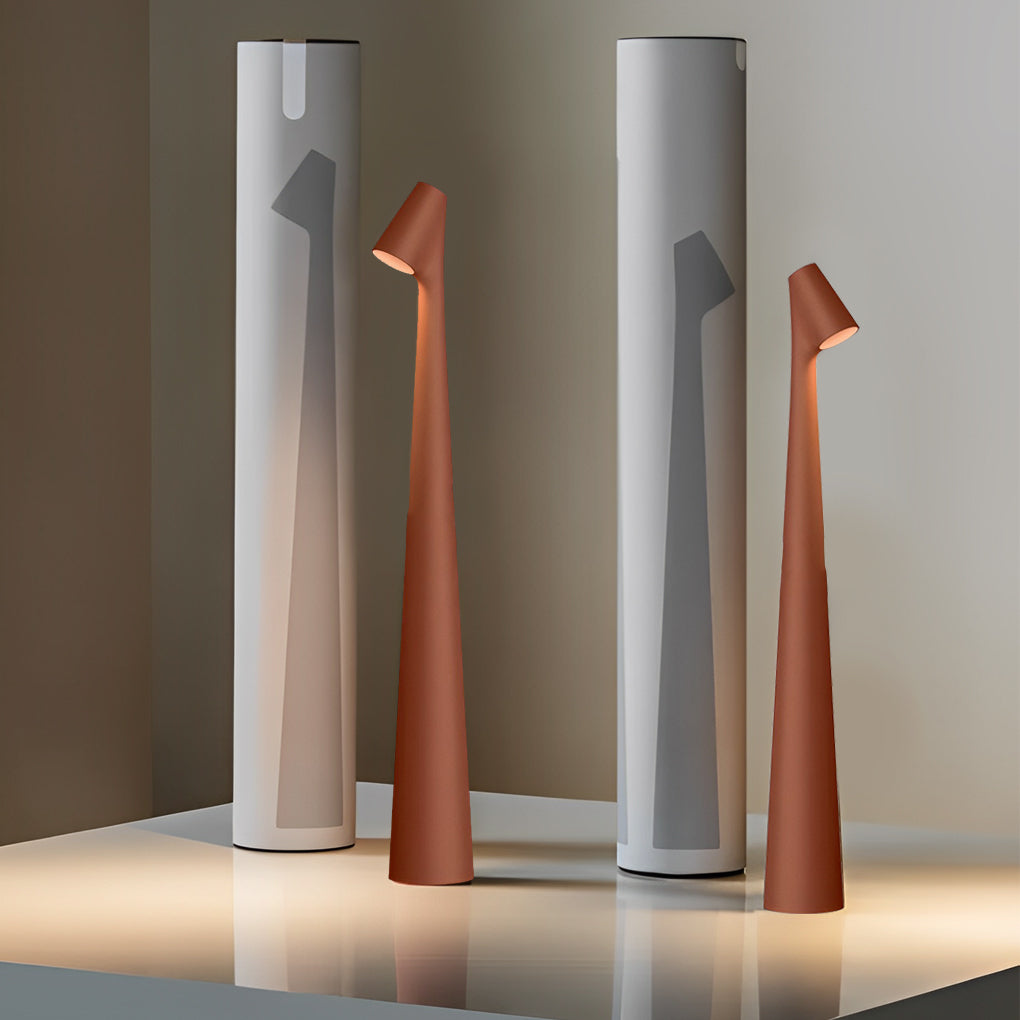 Modern Conical Stem Accent Table Lamp Led