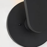 12 In High Matte Black Aluminum Armed Led Outdoor Wall Light