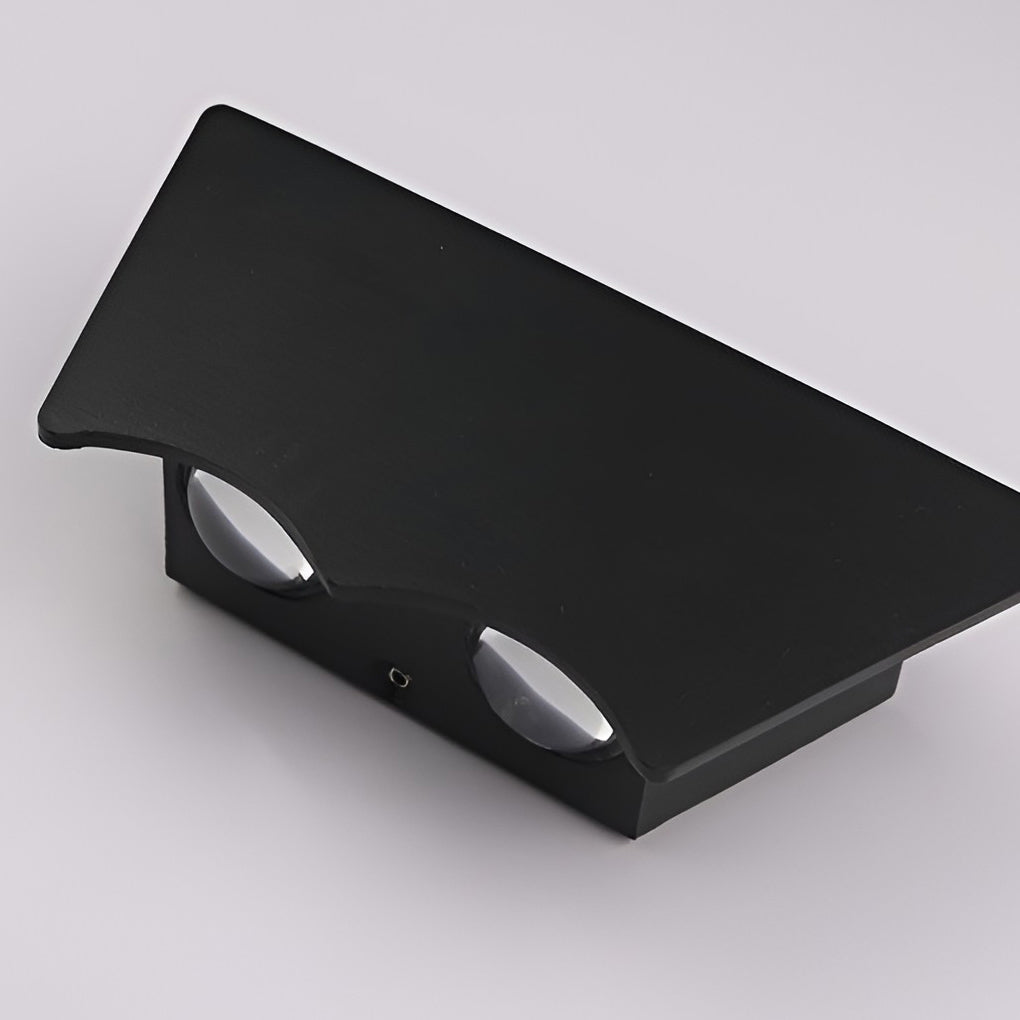 Led Up And Down Lights Waterproof Black Modern Wall Washer Light