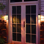 Rectangular Led Outdoor Solar Sconce Light