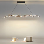 Double Wavy Hanging Ceiling Lamp Ha077473