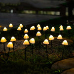 Outdoor Mini Mushroom Rgb Solar 16 40 Ft String Lights