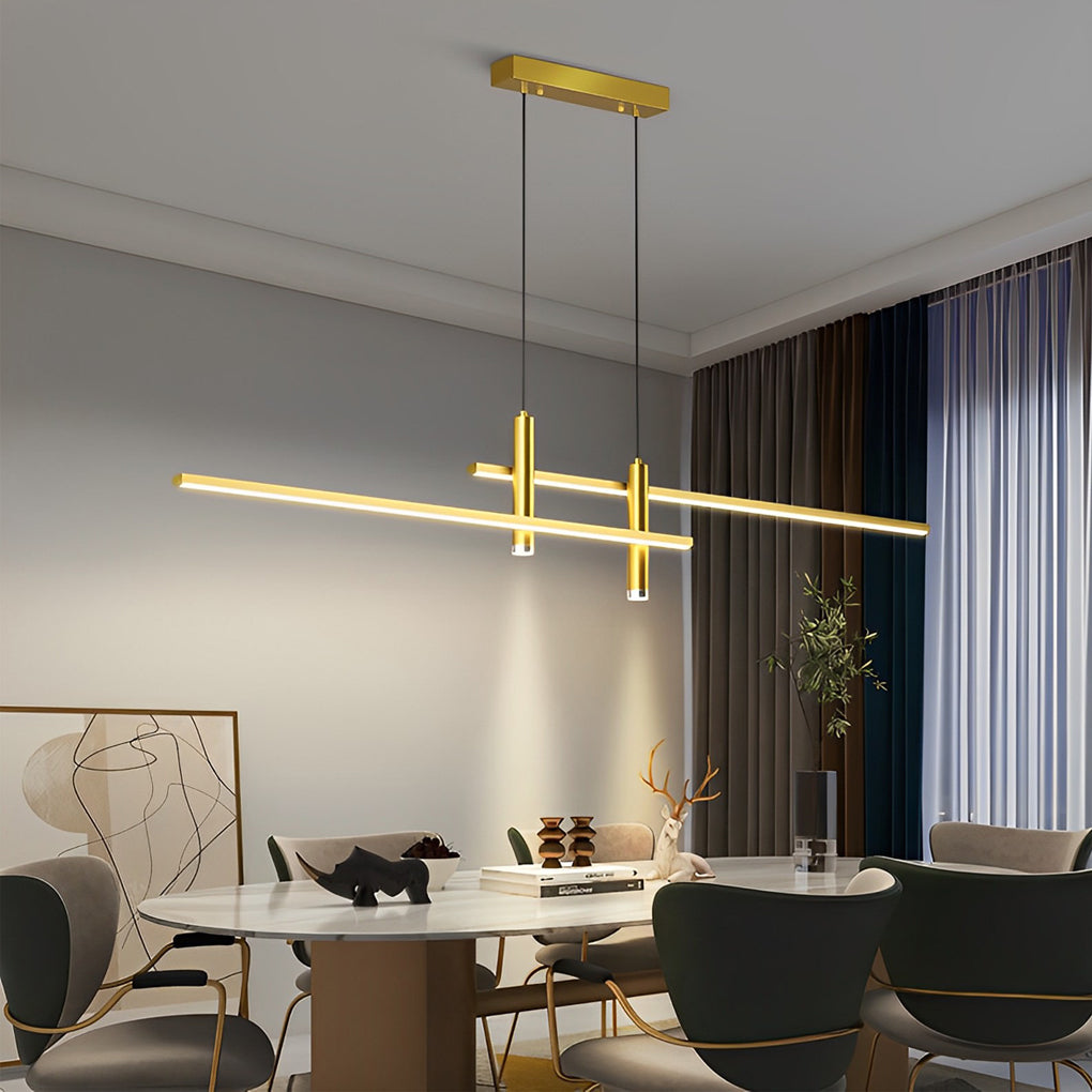 Minimalist Lines Led Modern Chandelier Ha098558