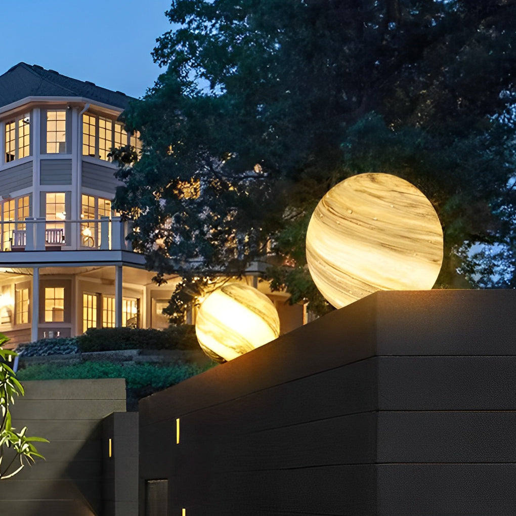 Round Planets Design Outdoor Fence Post Lights Li002336
