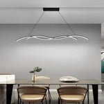 Double Wavy Hanging Ceiling Lamp Ha077473