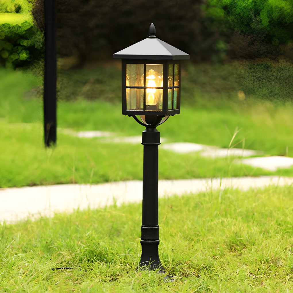 Square Waterproof Solar Outdoor Lawn Lamp Ha084255