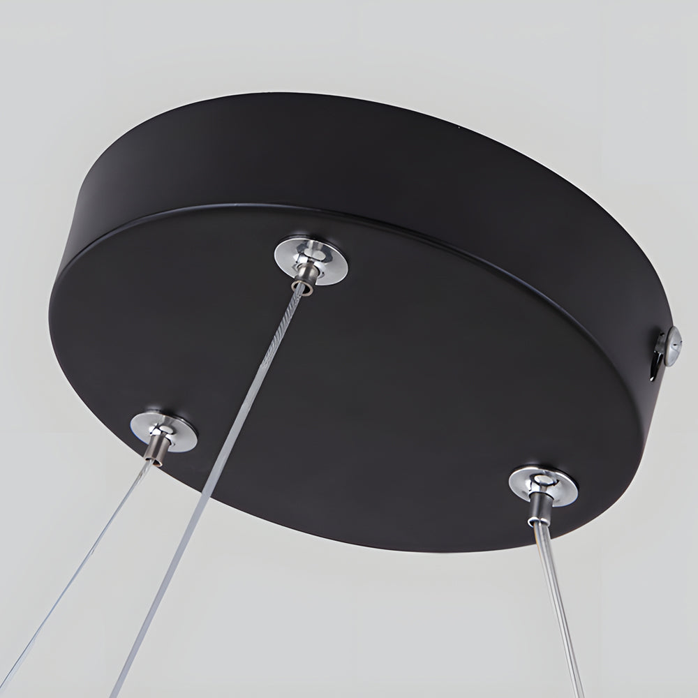 4 Pcs Modern Seamless Y Shaped Linear Led Office Pendant Lights