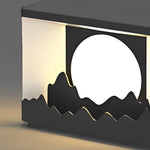 Mountain Scenery Design Solar Fence Post Lights Li002119