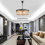 Round Metal Crystal Chandelier Ha084687