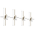 Minimalist Long Wave Aluminum Black Decorative Led Wall Lamp