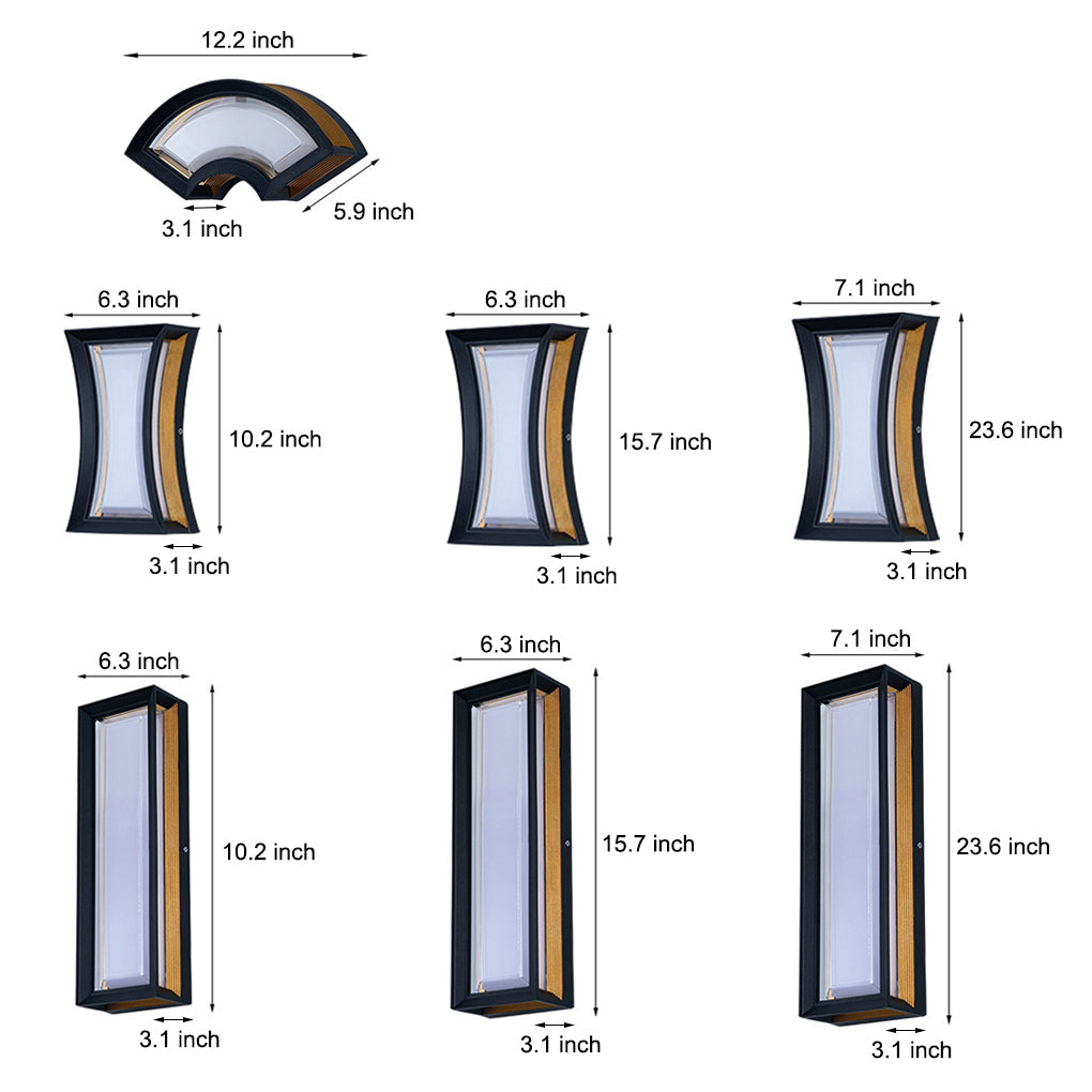 Aluminum Modern Outdoor Wall Light Ha092522
