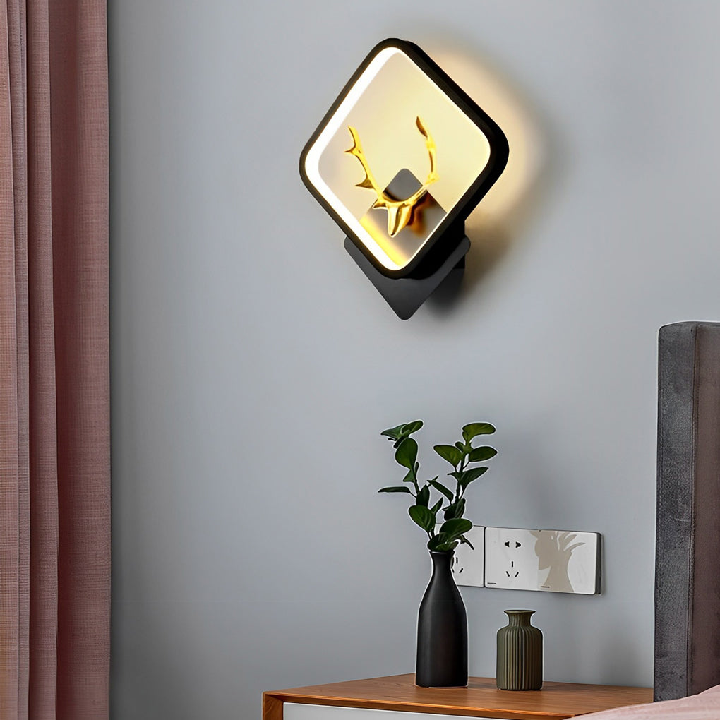 Creative Antlers Design Led Modern Wall Lamp Li002233