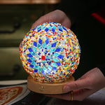 Stained Glass Table Lamp Mosaic Led Lamp