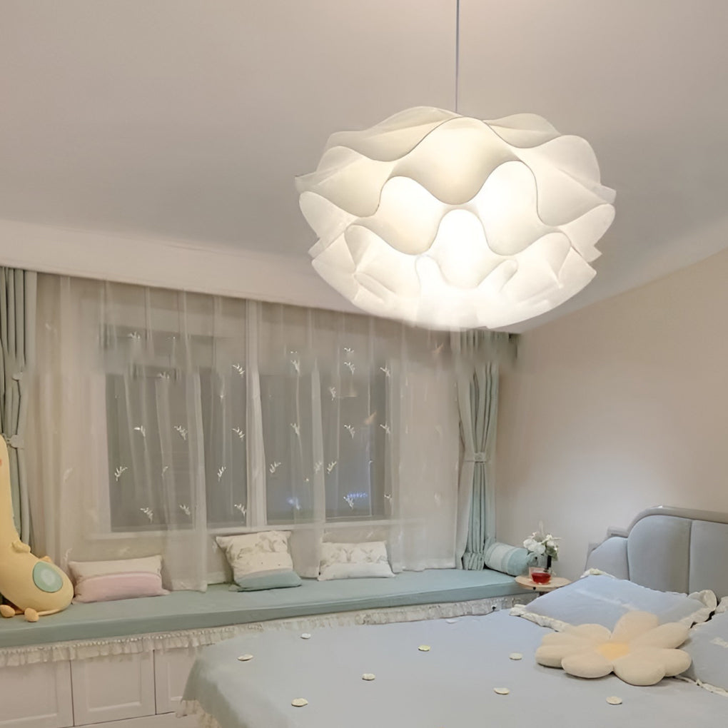 Flower Shaped Led White Pendant Light Li001928