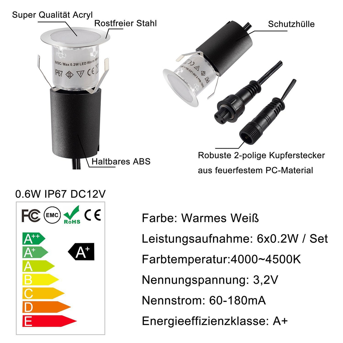 Solar Deck Stair Lights Led Outdoor Step Lights Garden Lights In Ground Lights