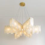 Alabaster Cascade Tiered Chandelier
